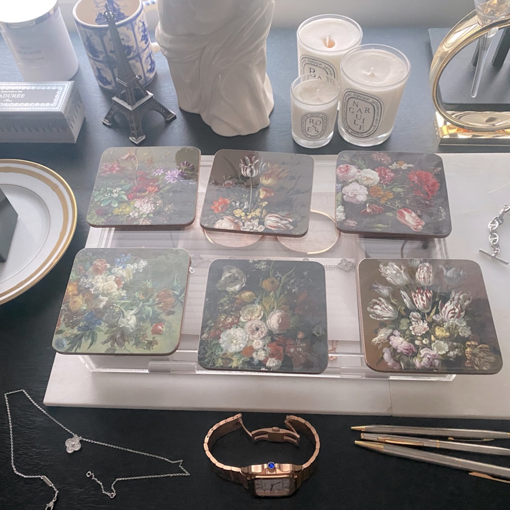 Set of 6 coasters | purchased at the Louvre
